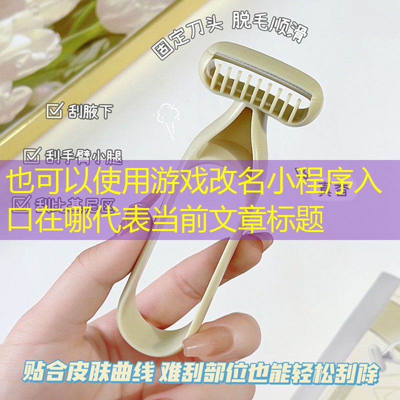 游戏改名小程序入口在哪